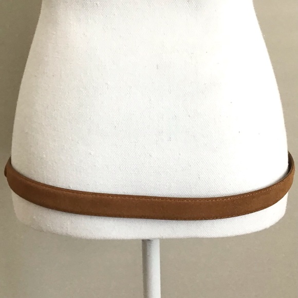 Madewell Suede Leather Belt In Timber Beam Size Large New With Tag - Picture 5 of 10